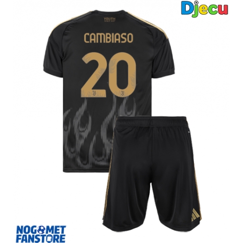 Juventus Andrea Cambiaso #20 Rezervni Dres za djecu 2026-27 Kratak Rukav (+ Kratke hlače)
